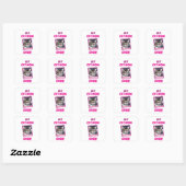 AANGEPASTE KAT MOEDER MA EVER HUISDIER LIEFDE MOED VIERKANTE STICKER (Vel)