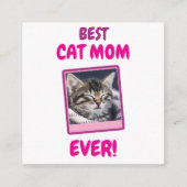 AANGEPASTE KAT MOEDER MOM EERSTE DAG VAN DE MOEDER INFORMATIEKAARTJE (Voorkant)