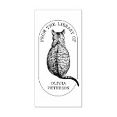 Aangepaste  kat uit de bibliotheek van rubberstempel (Afrduk)