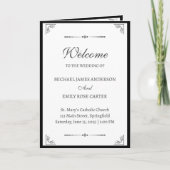 Aangepaste Katholieke Kerk Trouwprogramma Programma (Voorkant)