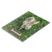 Aangepaste katoenstaart Bunny Notitieboek (Linkerzijde)