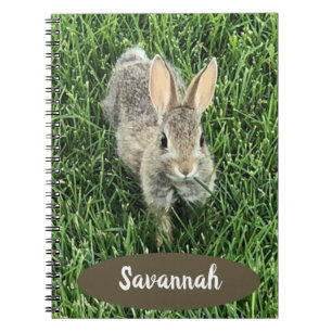 Aangepaste katoenstaart Bunny Notitieboek