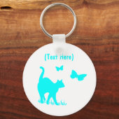Aangepaste katten sleutelhanger (Voorkant)