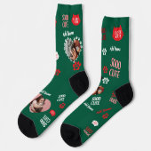 Aangepaste katten sokken cadeau voor kattenliefheb (Links)