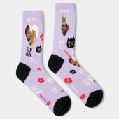 Aangepaste katten sokken met foto voor huisdier li (Rechts)