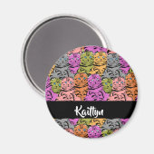 Aangepaste katten voor stripe magneet (Voorkant / Achterkant)