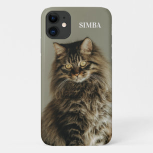 Aangepaste kattenfoto en naam gepersonaliseerd hui Case-Mate iPhone case