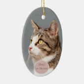 Aangepaste kattenfoto huisdier ornament (Rechts)