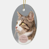 Aangepaste kattenfoto huisdier ornament (Links)