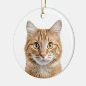 Aangepaste Kattenfoto Kerst Ornament (Links)