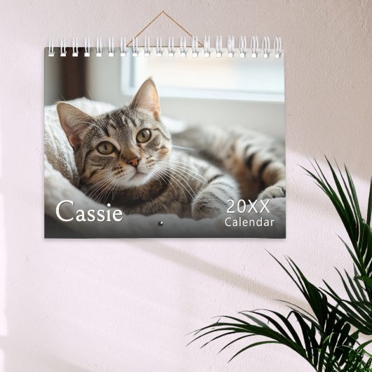 Aangepaste kattenfoto's kalender