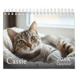 Aangepaste kattenfoto's kalender