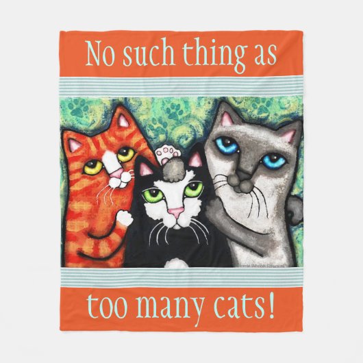 Aangepaste kattenlade met katteklep fleece deken (Voorkant)