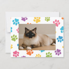 Aangepaste kattenliefhebber ansichtkaart met foto briefkaart