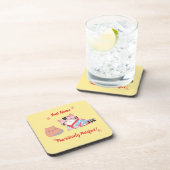 Aangepaste kattenliefhebber coaster - Schattig & g Bier Onderzetter (Rechterzijde)