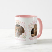 Aangepaste kattenliefhebber mok met 3 foto's | Gep (Voorkant rechts)