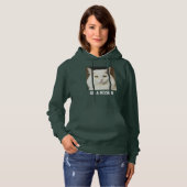 Aangepaste kattenmoeder diep bos witte tekst huisd hoodie (Voorkant volledig)