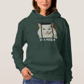 Aangepaste kattenmoeder diep bos witte tekst huisd hoodie (Voorkant)