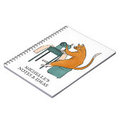 Aangepaste kattennaai notitieboek (Linkerzijde)