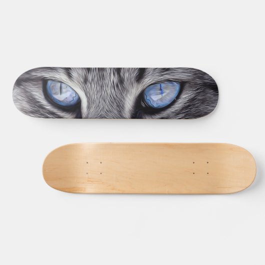 Aangepaste kattenogen Kat Pet Foto Schaats Deck Persoonlijk Skateboard (Horizontaal)