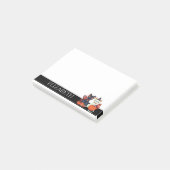 Aangepaste kattenstaart pomkin Halloween Post-it® Notes (Schuin)