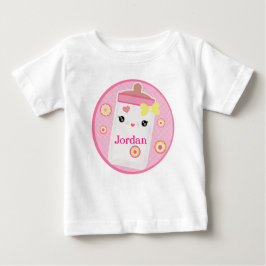 Aangepaste Kawaii Baby Bottle Girl Baby Romper