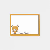 Aangepaste Kawaii Brown Beer Post-it Notes (Voorkant)