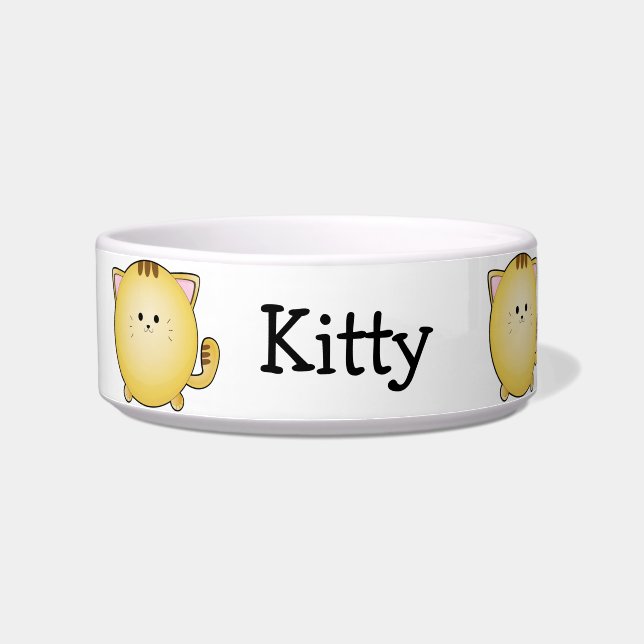 Aangepaste Kawaii Cartoon Kat Pet Bowl Voerbakje (Links)