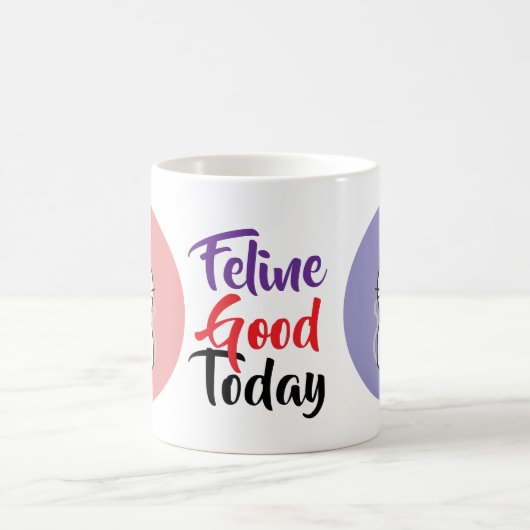 Aangepaste Kawaii Cat Mok | Schattige gepersonalis (Center)