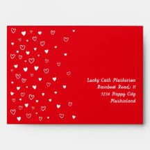 Aangepaste Kawaii Cute Red Hearts Snail-post