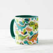 Aangepaste Kawaii Dinosaur Adventure Mok voor Kind (Voorkant links)