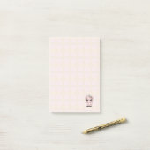 Aangepaste Kawaii Eenhoorn Beer Gezicht Bloemige B Post-it® Notes (Op bureau)