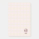 Aangepaste Kawaii Eenhoorn Beer Gezicht Bloemige B Post-it® Notes (Voorkant)