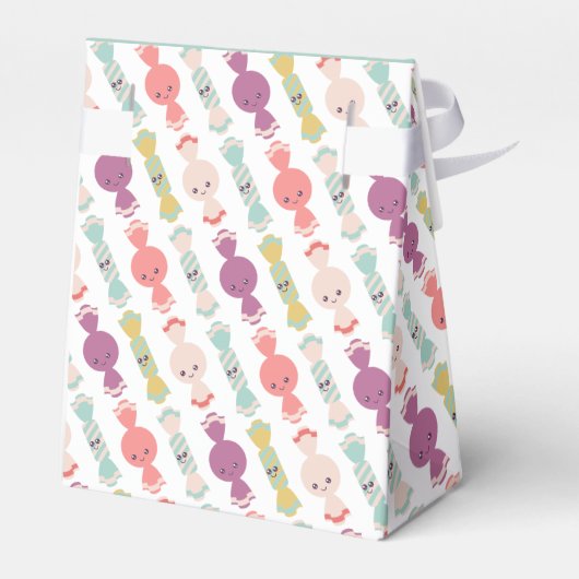 Aangepaste Kawaii lachende Snoep gunst geschenkdoo Bedankdoosjes (Achterkant)