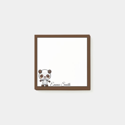 Aangepaste Kawaii Panda Beer Post-it Notes (Voorkant)