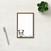 Aangepaste Kawaii Panda Beer Post-it Notes (Kantoor)