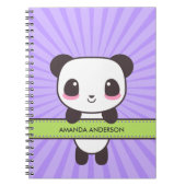 Aangepaste Kawaii Panda-laptop/Journal Notitieboek (Voorkant)