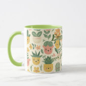 Aangepaste Kawaii Plant Themaglas voor Kinderen Mok (Links)