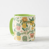 Aangepaste Kawaii Plant Themaglas voor Kinderen Mok (Voorkant links)