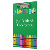 Aangepaste Kawaii School-leraar Klembord (Links)