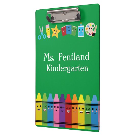 Aangepaste Kawaii School-leraar Klembord (Links)