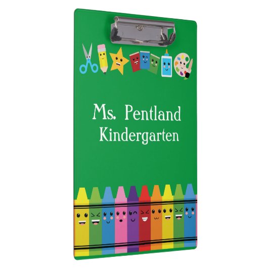 Aangepaste Kawaii School-leraar Klembord (Rechts)