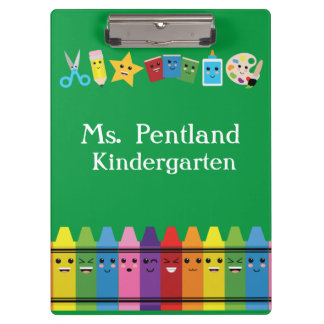 Aangepaste Kawaii School-leraar Klembord