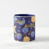 Aangepaste Kawaii Sterrennacht voor kinderen Mok (Midden)