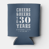 Aangepaste kazen en bier Milestone Birthday Blikjeskoeler (Voorkant)