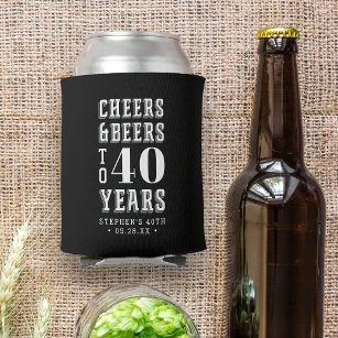 Aangepaste kazen en bier Milestone Birthday Blikjeskoeler