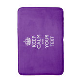 Aangepaste KEEP CALM EN Jouw tekst Badmat (Voorkant Verticaal)