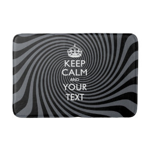 Aangepaste KEEP CALM EN Jouw tekst Badmat