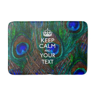 Aangepaste KEEP CALM EN Jouw tekst Badmat