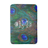 Aangepaste KEEP CALM EN Jouw tekst Badmat (Voorkant Verticaal)